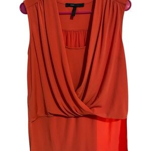 BCBGMaxAzria Vibrant Orange Top